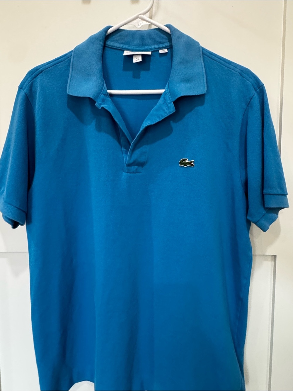 Lacoste Blue Classic Pique Polo Shirt Size M